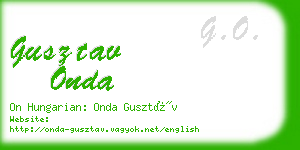 gusztav onda business card